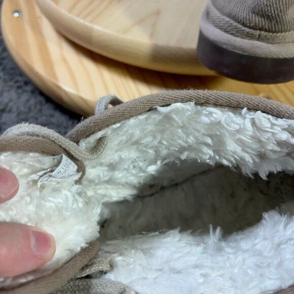 UGG Neumel Natural Chukka Boots Mens Size 11 Natural Hemp Canvas Faux Fur Lined main image 4